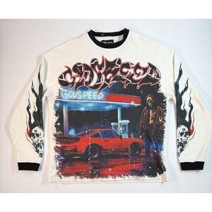 Godspeed Racing Long Sleeve Shirt XL Porsche Graphic Skull Streetwear